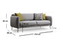 Atelier Del Sofa Sevilla 3 Seater Sofá-Cama 3 Plazas Gris